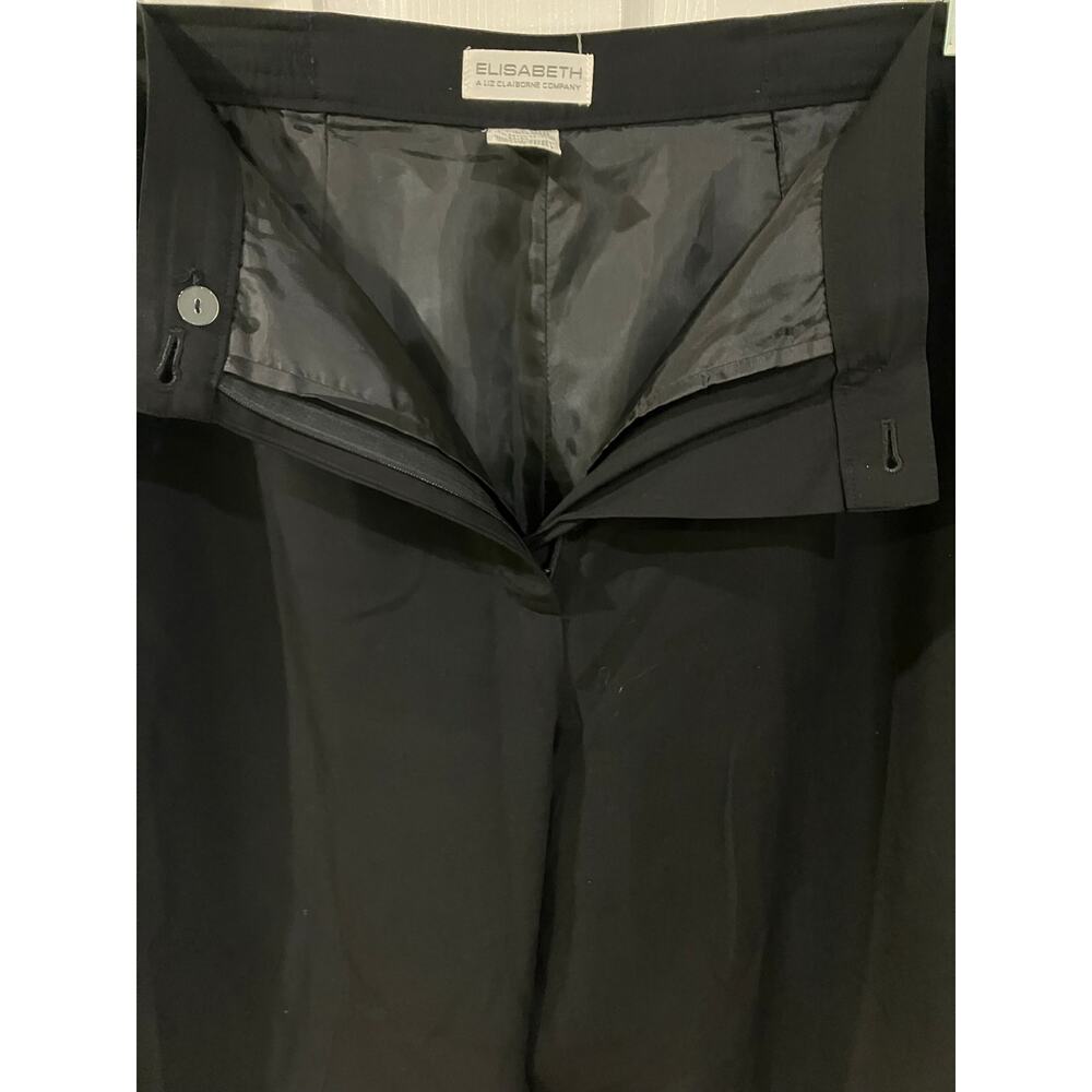 Elisabeth Rayon Lined Dress Pants Black Size 14 - Picture 4 of 6